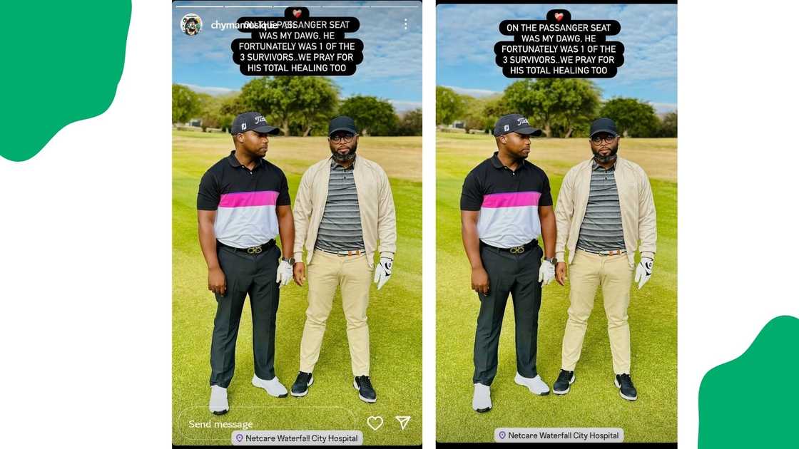 Chymamusique shares photo of one of the survivors from car crash Chymamusique shares photo of one of the survivors from car crash