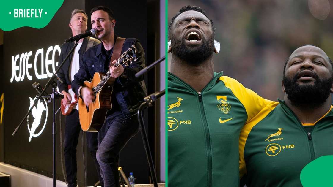 The performance became even more emotional because Clegg is the son of late South African music legend Johnny Clegg, who died in 2019 The performance became even more emotional because Clegg is the son of late South African music legend Johnny Clegg, who died in 2019