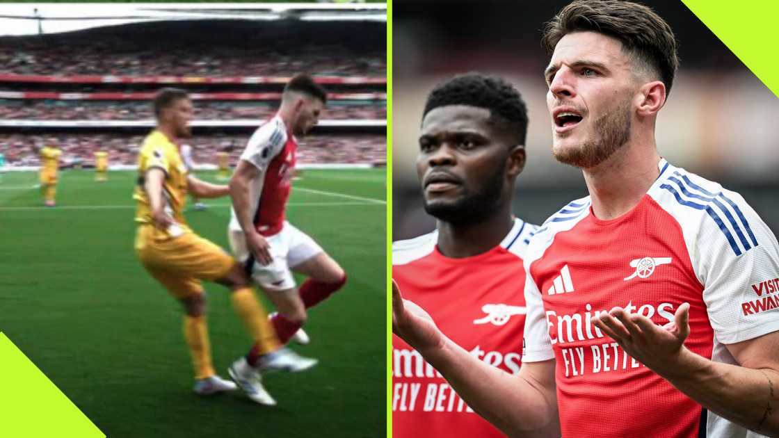 Declan Rice: Arsenal star sent off for the 'worst red card in history' against Brighton. Declan Rice: Arsenal star sent off for the 'worst red card in history' against Brighton.