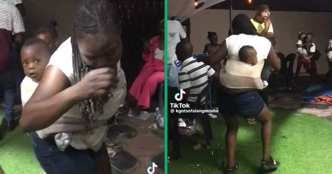 Nanny dance with a baby Nanny dance with a baby