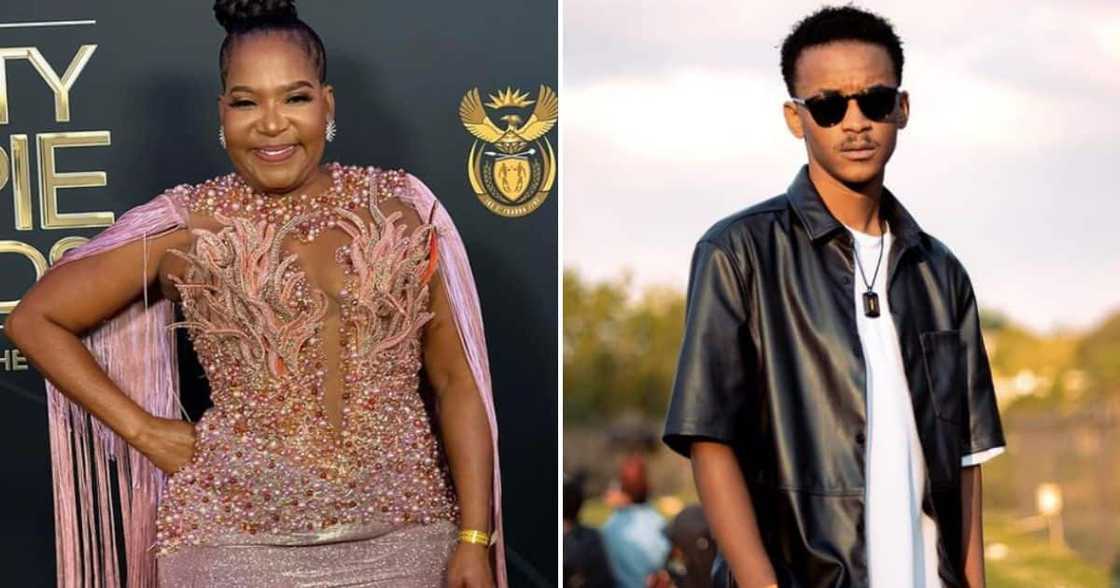 Sicelo Buthelezi surprises Sannah Mchunu with portrait of her receiving an award Sicelo Buthelezi surprises Sannah Mchunu with portrait of her receiving an award