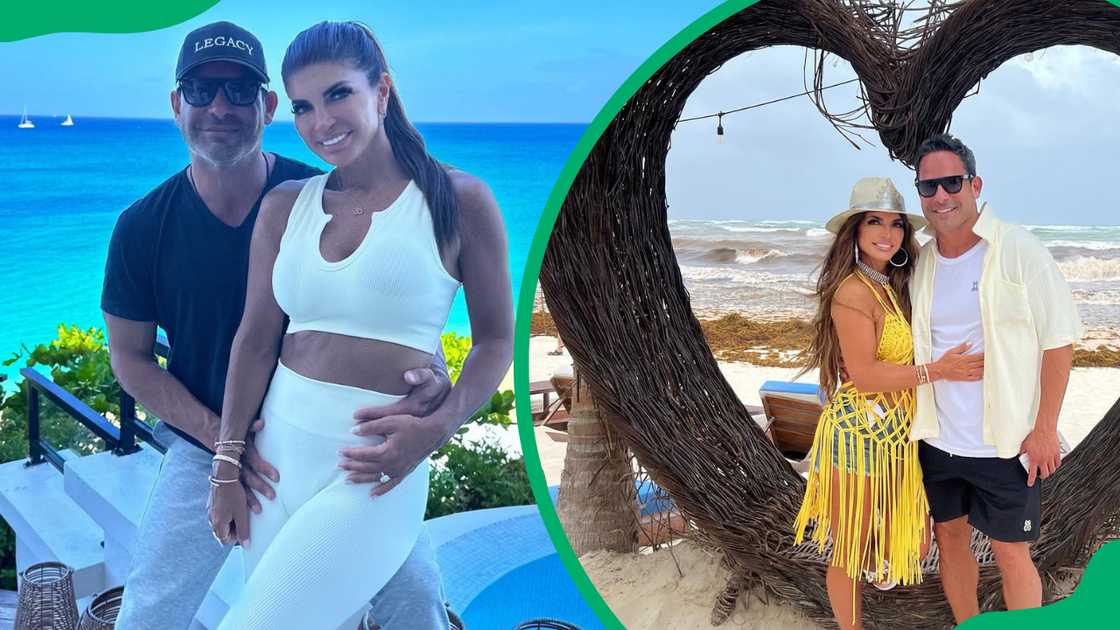 Luis Ruelas and Teresa Giudice enjoying on vacation at different destinations Luis Ruelas and Teresa Giudice enjoying on vacation at different destinations