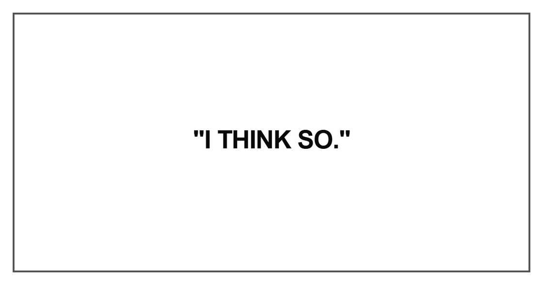 I think so