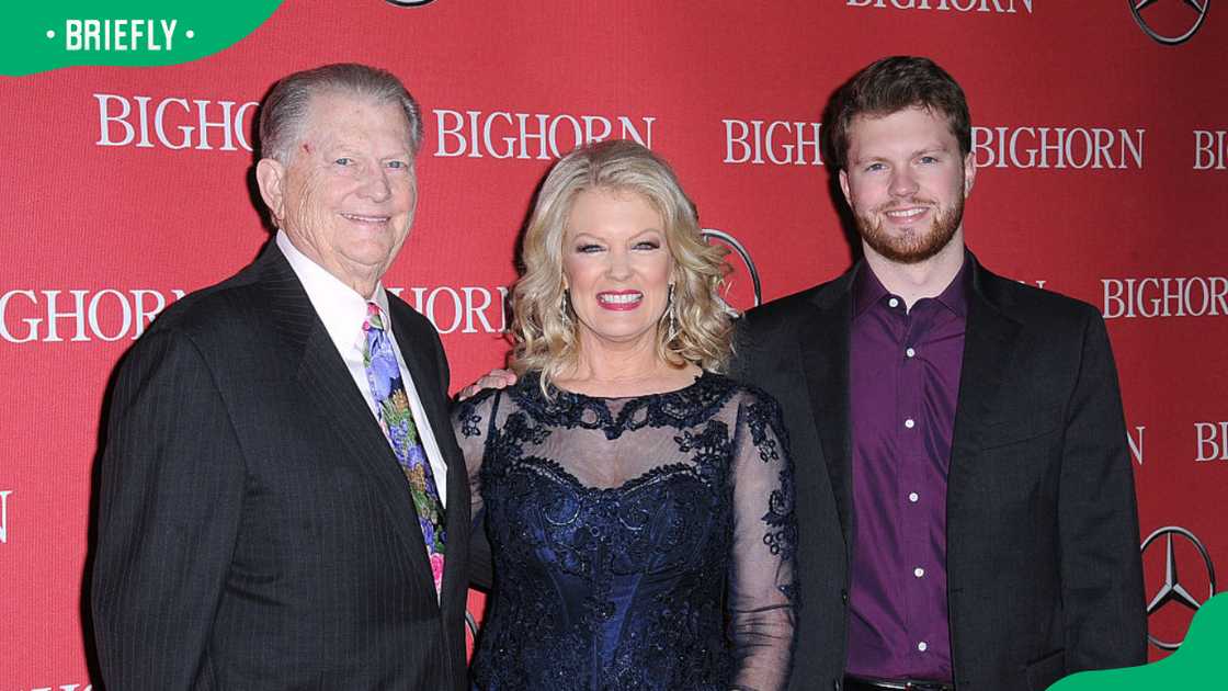 Burt Sugarman, Mary Hart and Alec Jay Sugarman (L-R) at the 2016 Palm Springs International Film Festival Awards Gala