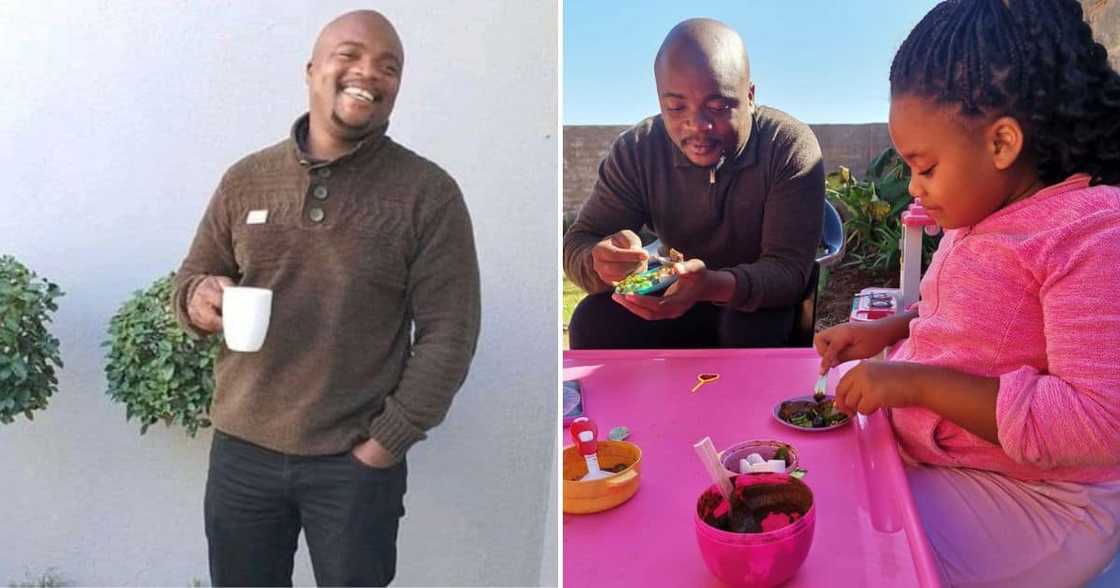 Dad, Mzansi, Cute Snaps, Daughter, Breakfast Date Dad, Mzansi, Cute Snaps, Daughter, Breakfast Date
