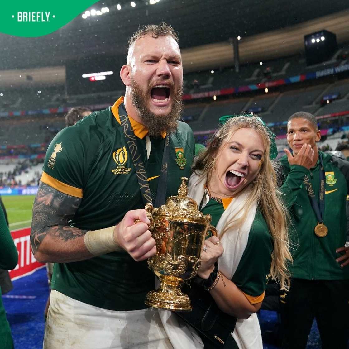 RG Snyman, Saskia Snyman, Springboks, South Africa RG Snyman, Saskia Snyman, Springboks, South Africa