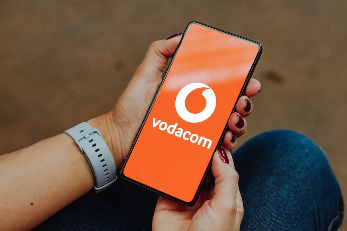Vodacom logo on a smartphone Vodacom logo on a smartphone