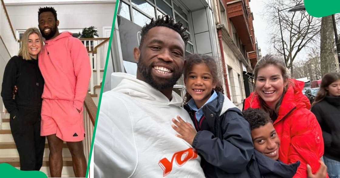 Siya Kolisi's children returned to school in SA. Siya Kolisi's children returned to school in SA.