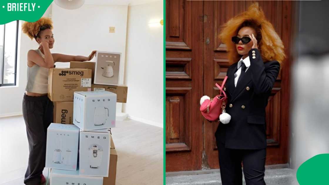 Kayla Kim Kay showed her Smeg appliances. Kayla Kim Kay showed her Smeg appliances.