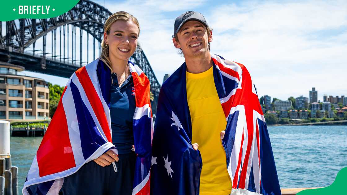 Katie Boulter and Alex de Minaur in Australia Katie Boulter and Alex de Minaur in Australia
