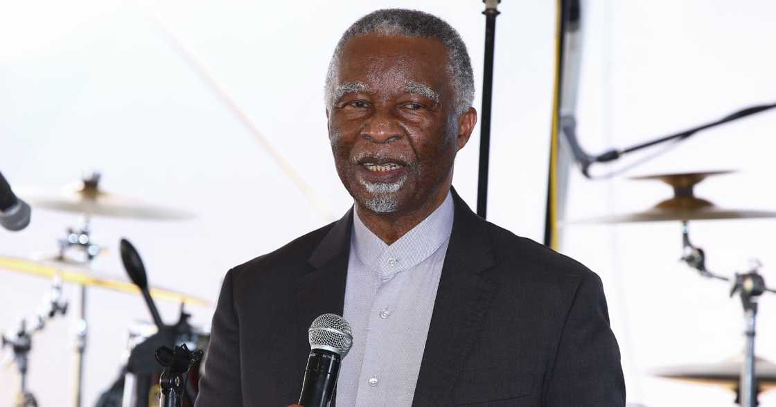 Former President Thabo Mbeki at the launch of the Thabo Mbeki Presidential Library at the Thabo Mbeki Foundation Former President Thabo Mbeki at the launch of the Thabo Mbeki Presidential Library at the Thabo Mbeki Foundation