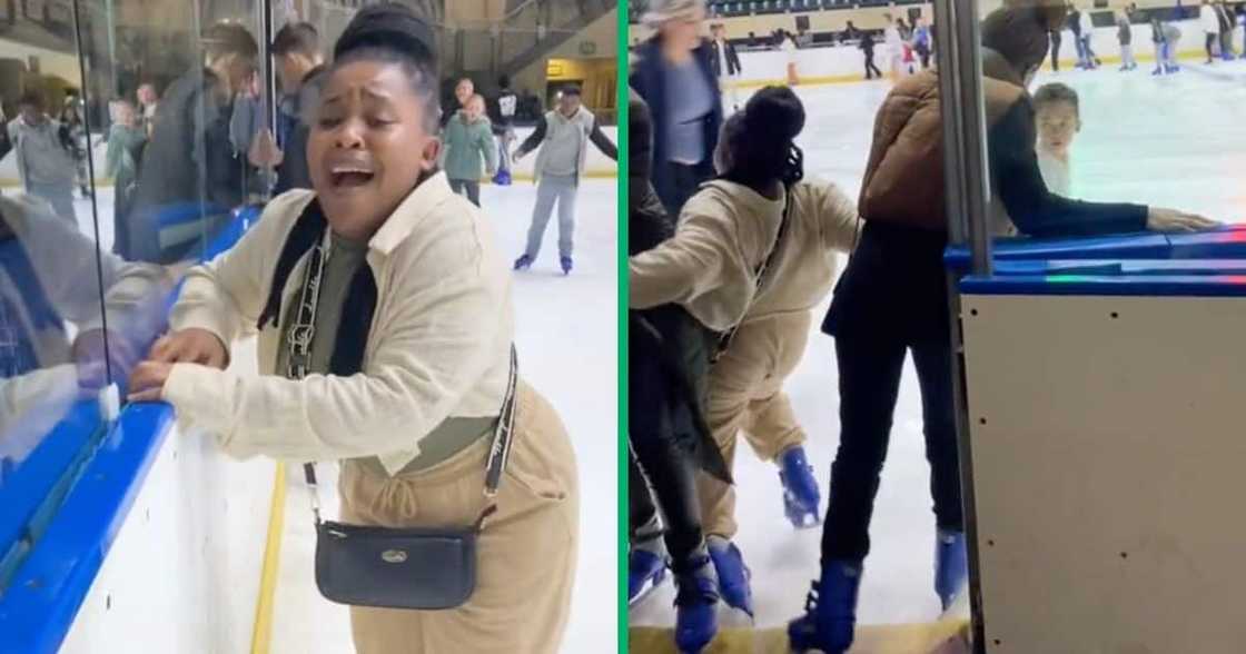 Woman from Cape Town shares her experience skating on ice.