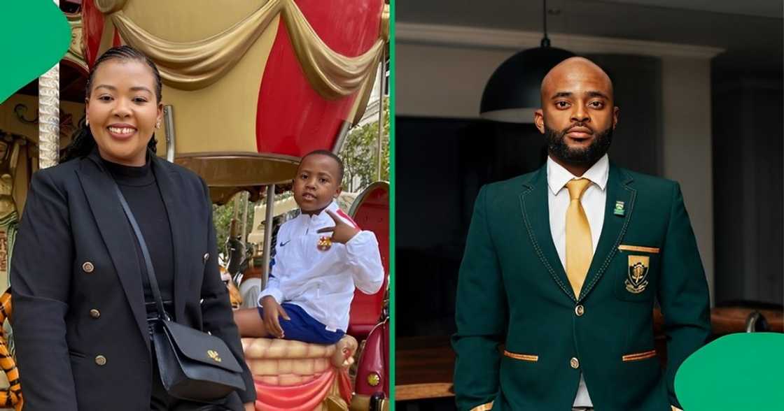 Anele Mdoda's son met Temba Bavuma Anele Mdoda's son met Temba Bavuma