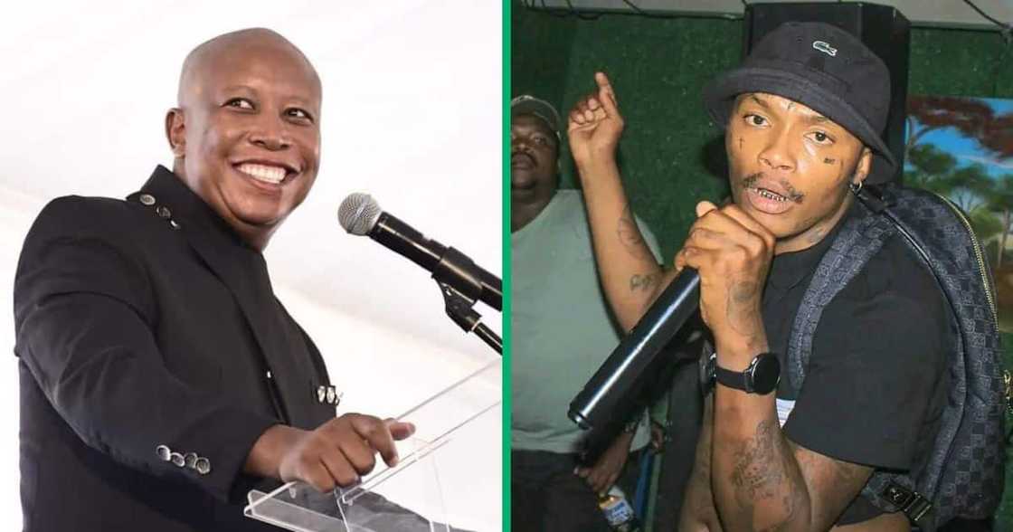 Julius Malema danced with Shebeshxt at EFF's manifesto launch Julius Malema danced with Shebeshxt at EFF's manifesto launch