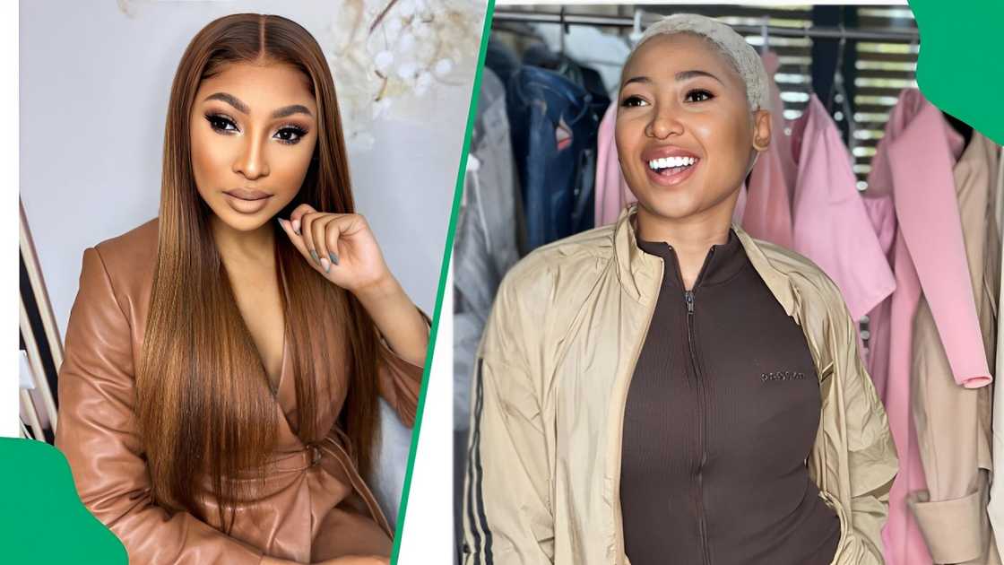 Enhle Mbali and her sons stun Enhle Mbali and her sons stun