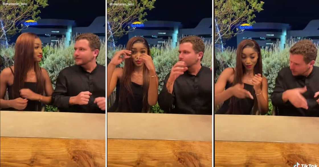 An adorable couple did the amapiano strata challenge in a viral video.