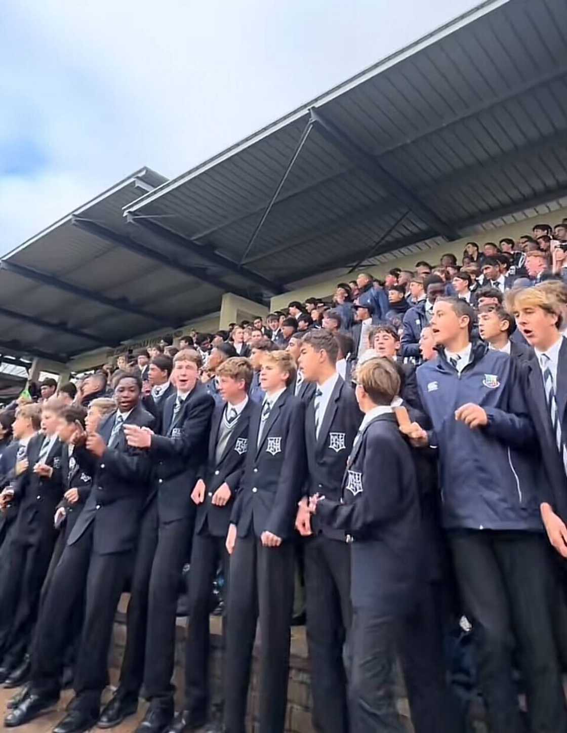 A group of schoolboys left South Africans wowed with their powerful war cry. A group of schoolboys left South Africans wowed with their powerful war cry.