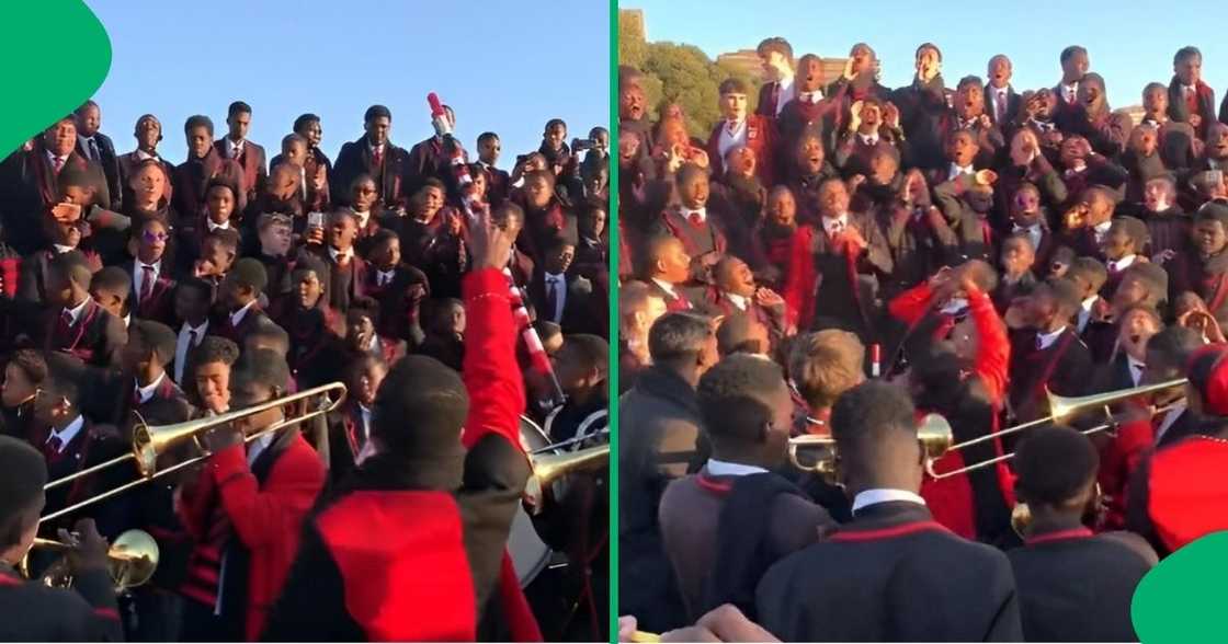 Parktown Boys' High School learners performed Kendrick Lamar's 'Not Like Us.'