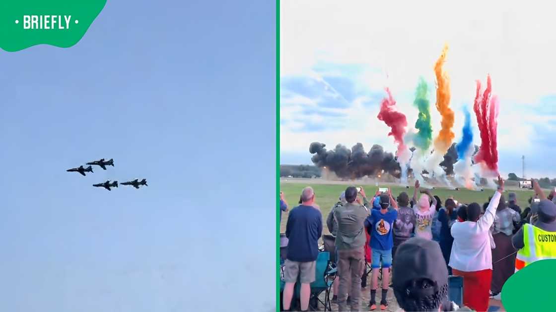 SA fighter jets impress crowds with tight formation at AAD 2026 airshow