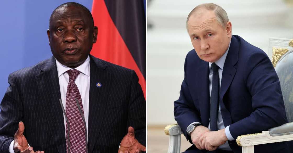 The United States of America accuses South Africa of suppling Russia with weapons The United States of America accuses South Africa of suppling Russia with weapons