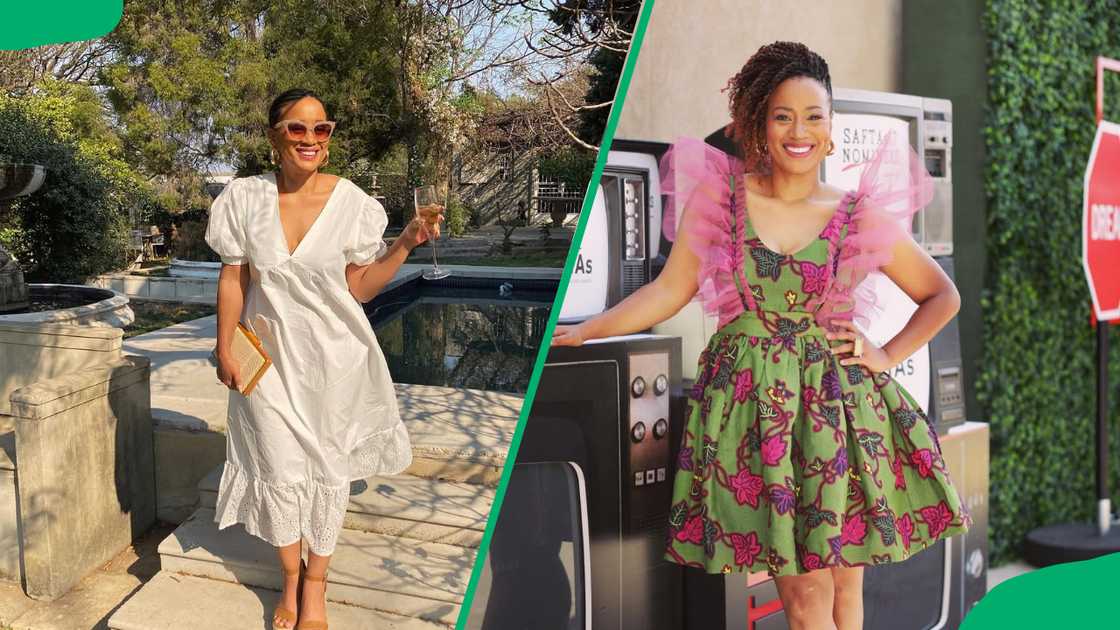 Renate Stuurman posing for a photo at different functions