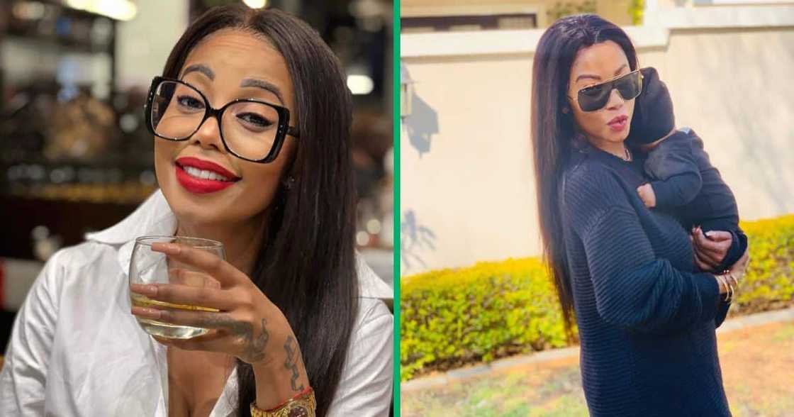 Kelly Khumalo won an award at the Basadi Music Awards Kelly Khumalo won an award at the Basadi Music Awards