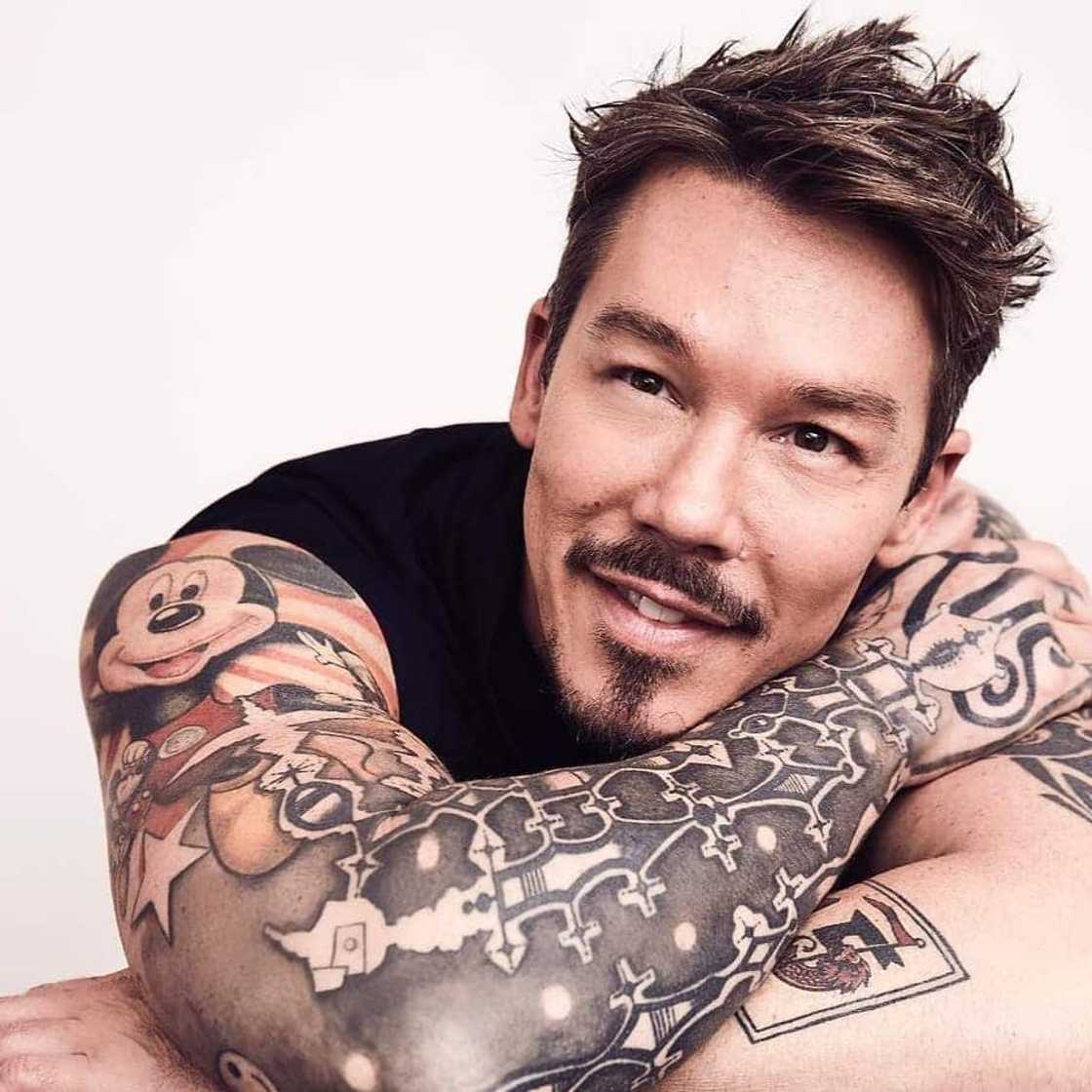 Are David Bromstad's tattoos permanent?