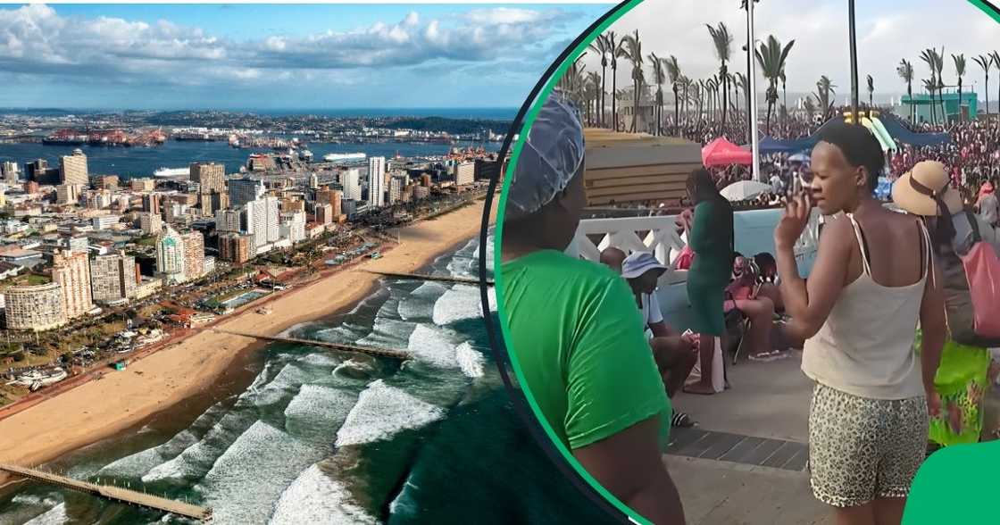 Mzansi was stunned by footage of a Durban beach