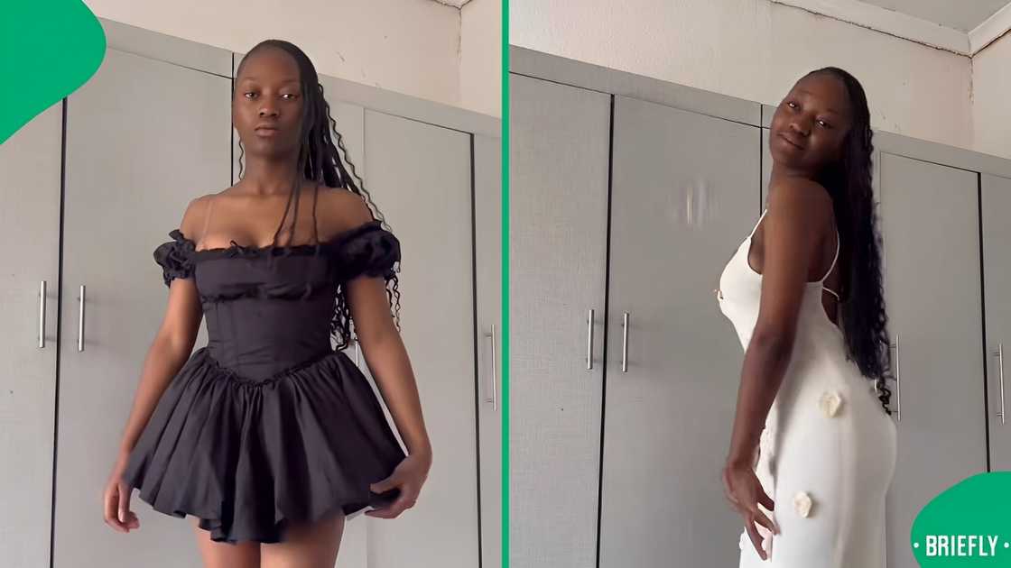 A woman showed off her mini grocery haul in a TikTok video. A woman showed off her mini grocery haul in a TikTok video.