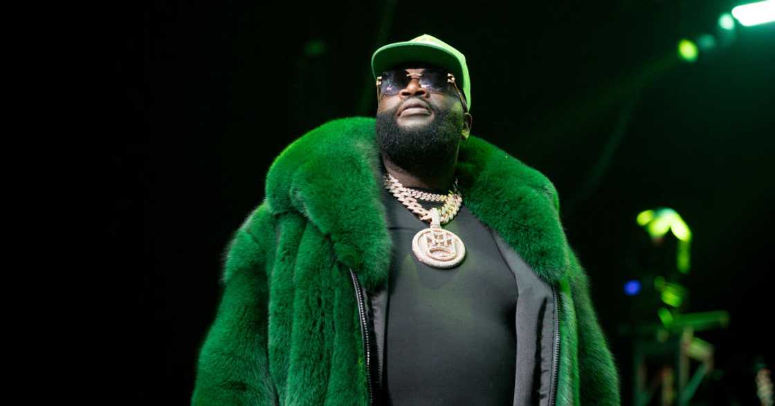 Rick Ross wore an all brown LV outfit.