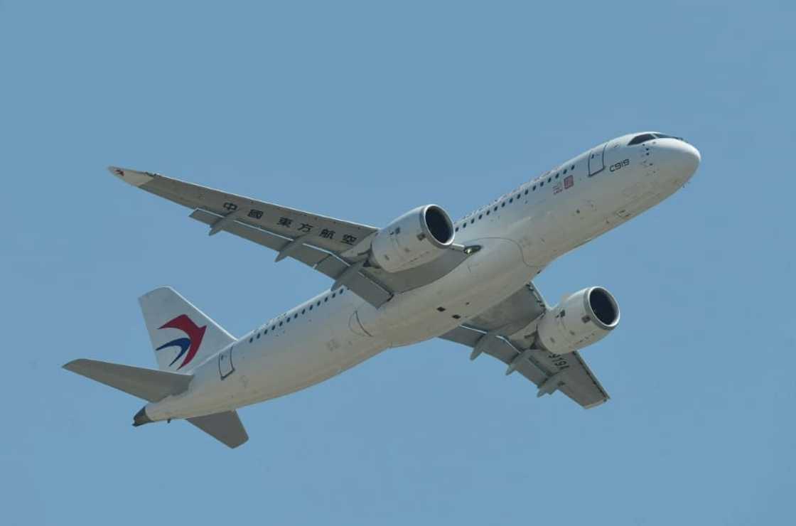 China's first domestically produced passenger jet made its maiden commercial flight on Sunday China's first domestically produced passenger jet made its maiden commercial flight on Sunday