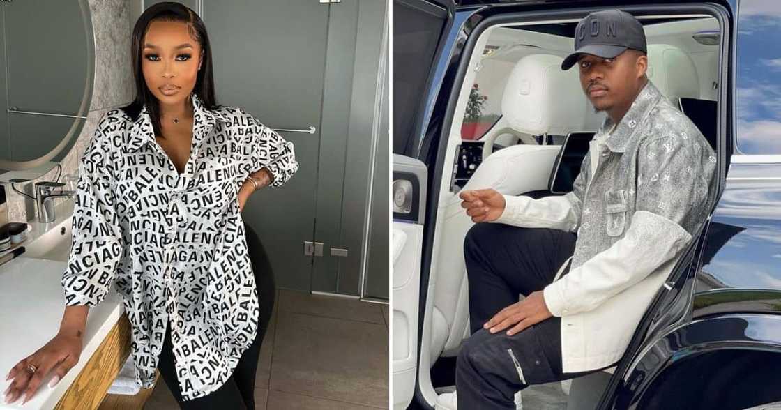 Sithelo Shozi and Andile Mpisane Sithelo Shozi and Andile Mpisane