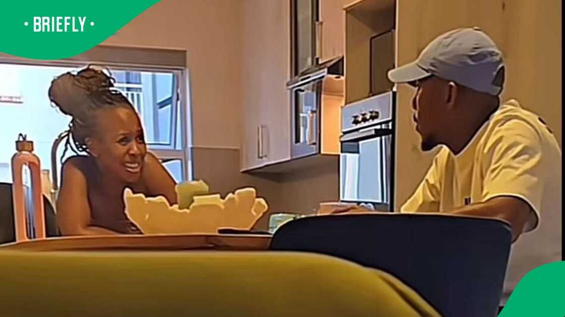 A man pranked his sister along with his fiancée in a TikTok video. A man pranked his sister along with his fiancée in a TikTok video.