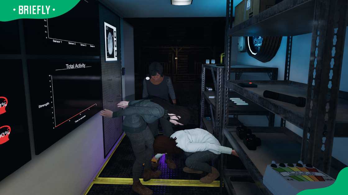 A crime zone on Phasmophobia A crime zone on Phasmophobia