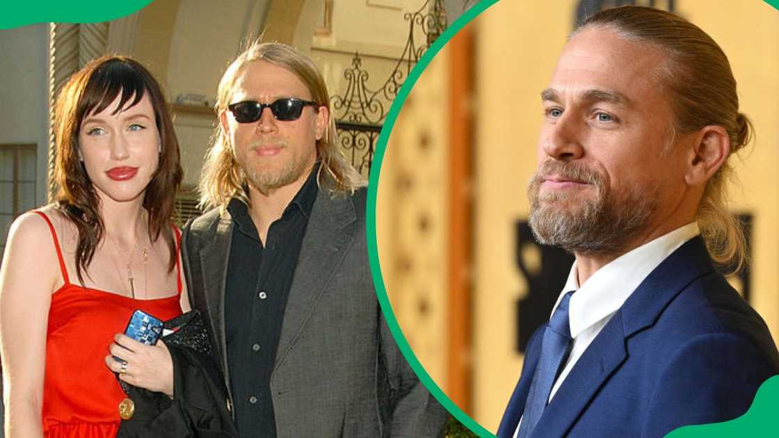 Hunnam at the Paramount Theater in 2009 (L). Charlie at the 2022 premiere of Shantaram (R)