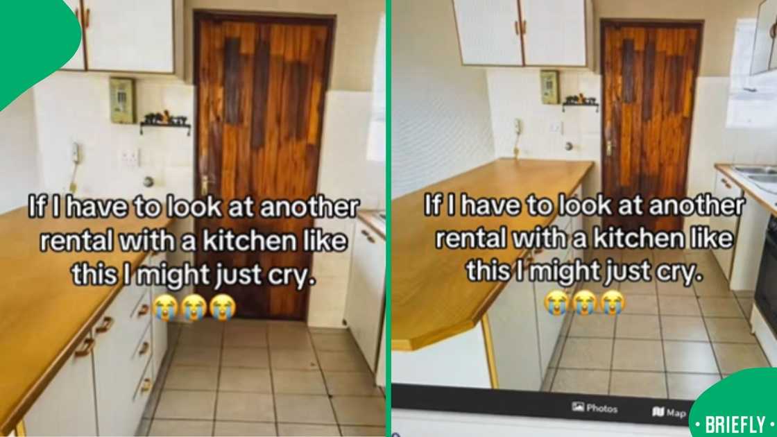 A R16k Durbanville apartment gained attention online after its kitchen was widely criticised for being outdated