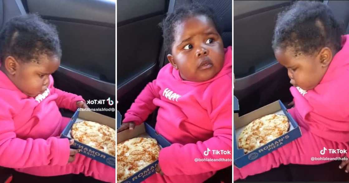 Lilttle girl waiting to eat pizza Lilttle girl waiting to eat pizza