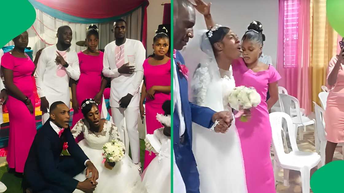 Social media users joked about a woman's spiritual outburst at her wedding