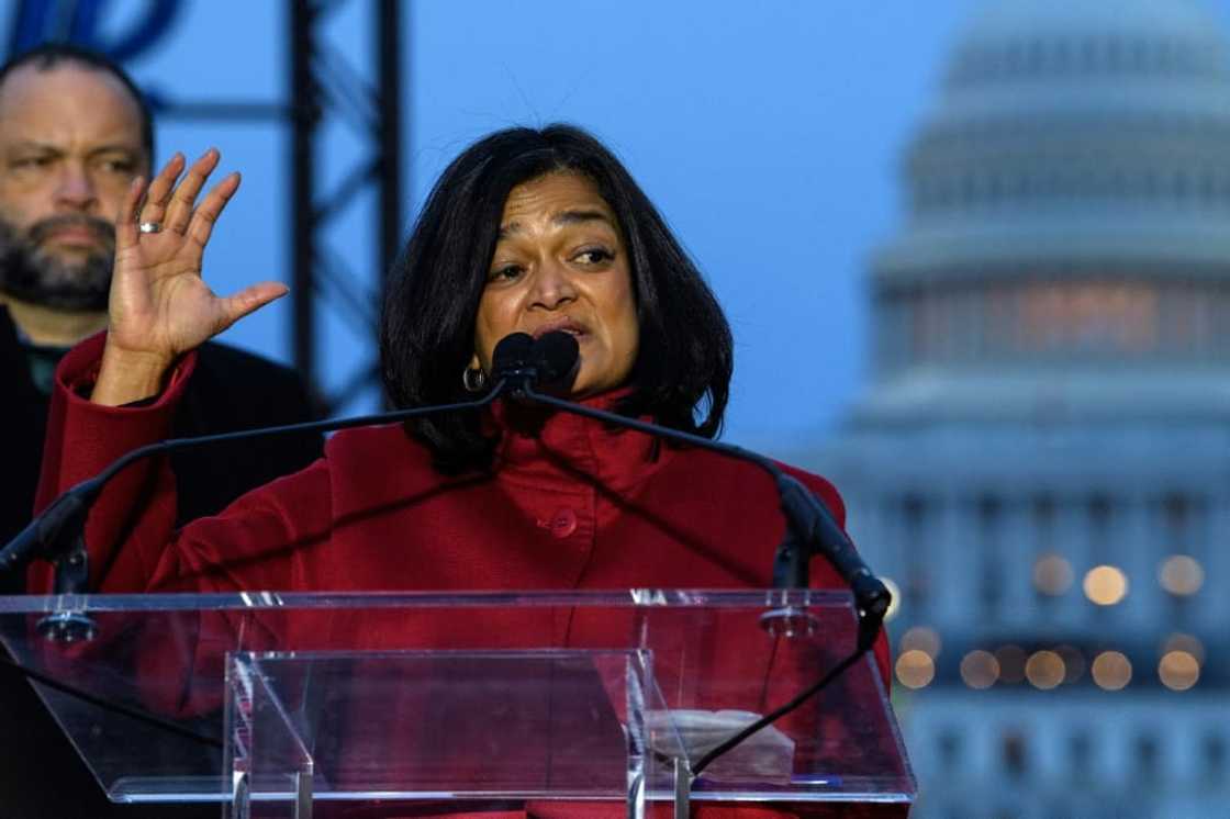 Representative Pramila Jayapal, seen in January 2022, has led an appeal by progressive Democrats for a negotiated end to the Ukraine war Representative Pramila Jayapal, seen in January 2022, has led an appeal by progressive Democrats for a negotiated end to the Ukraine war
