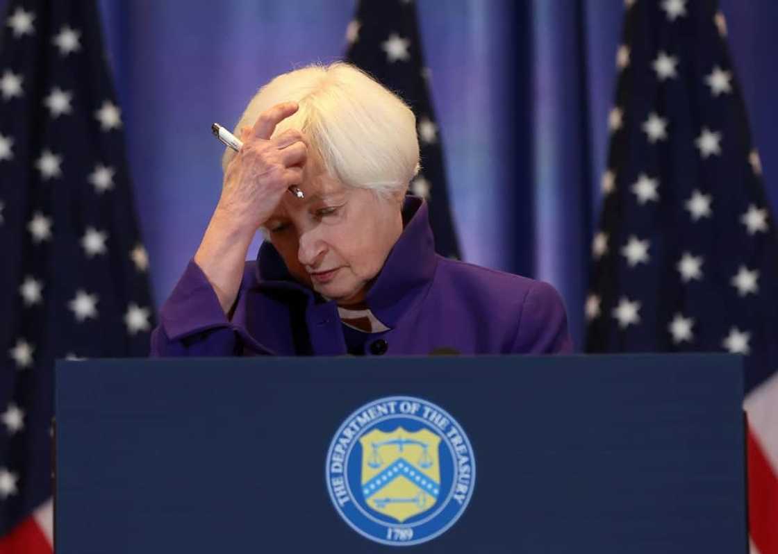 US Secretary of the Treasury Janet Yellen speaks during a news conference following a bilateral meeting with Chine's Vice Premier He Lifeng in November 2023 US Secretary of the Treasury Janet Yellen speaks during a news conference following a bilateral meeting with Chine's Vice Premier He Lifeng in November 2023