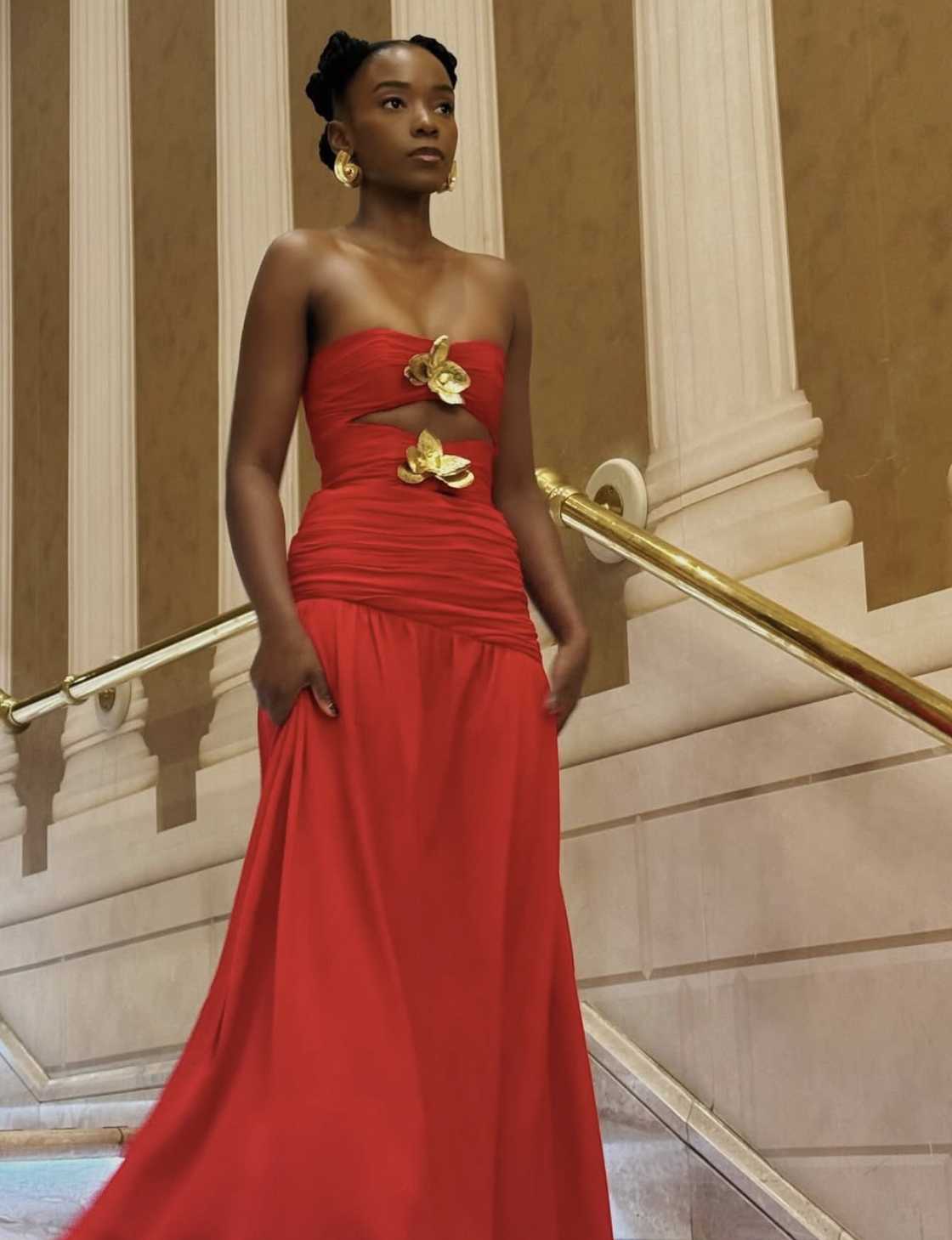 Ama Qamata walked the L’Oréal Paris runway show