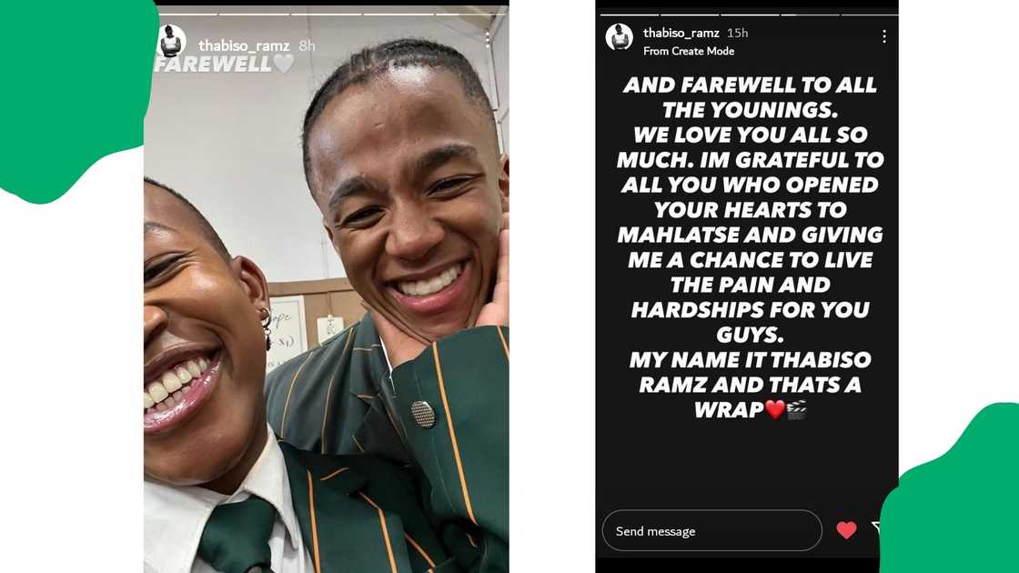 SA reacts to 'Youngins' star Thabiso Ramotshela's departure SA reacts to 'Youngins' star Thabiso Ramotshela's departure