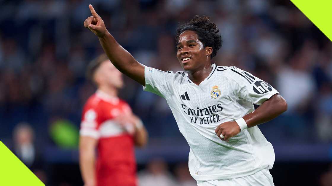 Endrick Felipe climbed off the bench to score on his Champions League debut for Real Madrid.