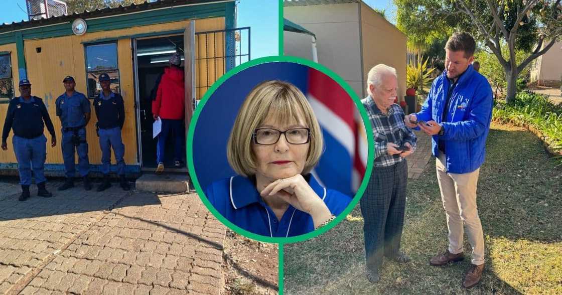 Helen Zille among those who cast the first vote Helen Zille among those who cast the first vote