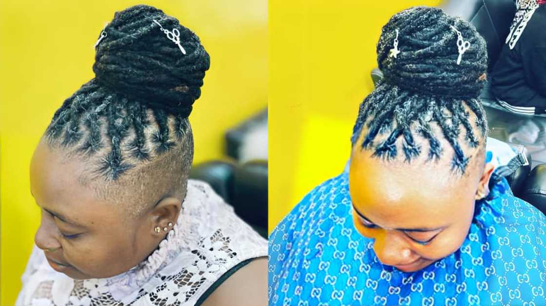 Black Mohawk dreadlocks Black Mohawk dreadlocks