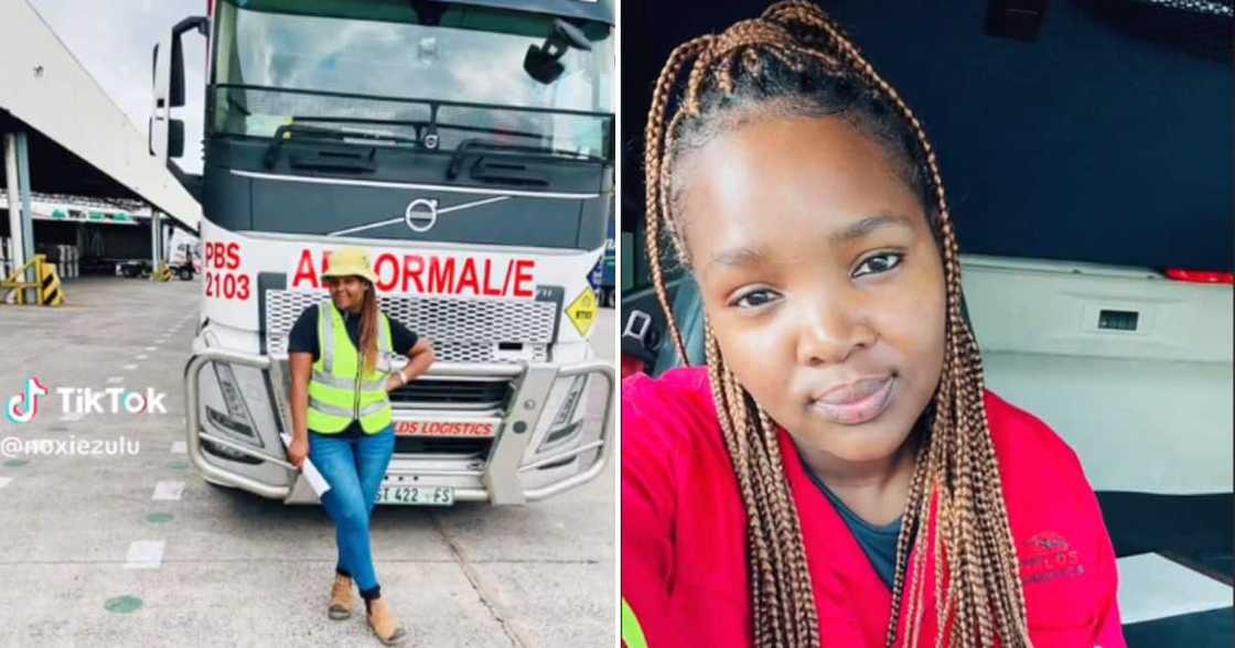 Female heavy duty truck driver wows Mzansi with her skills Female heavy duty truck driver wows Mzansi with her skills