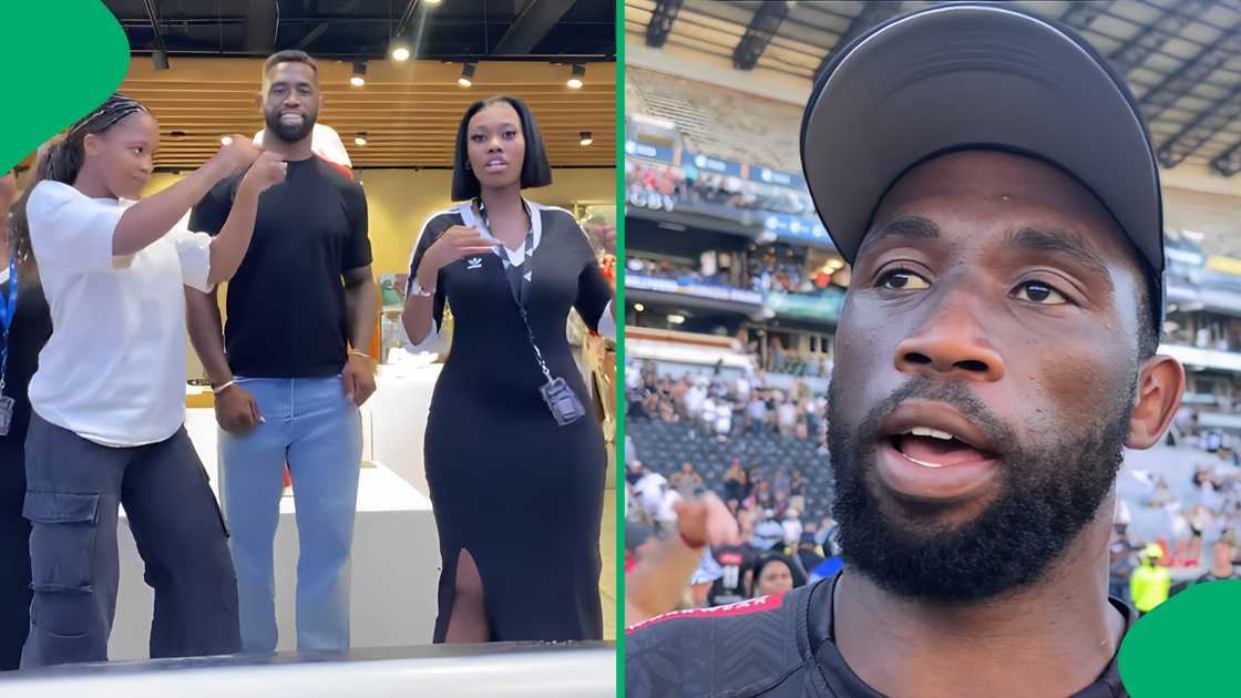 A few fans across Mzansi shared their displeasure at Siya Kolisi dancing with some fans. A few fans across Mzansi shared their displeasure at Siya Kolisi dancing with some fans.