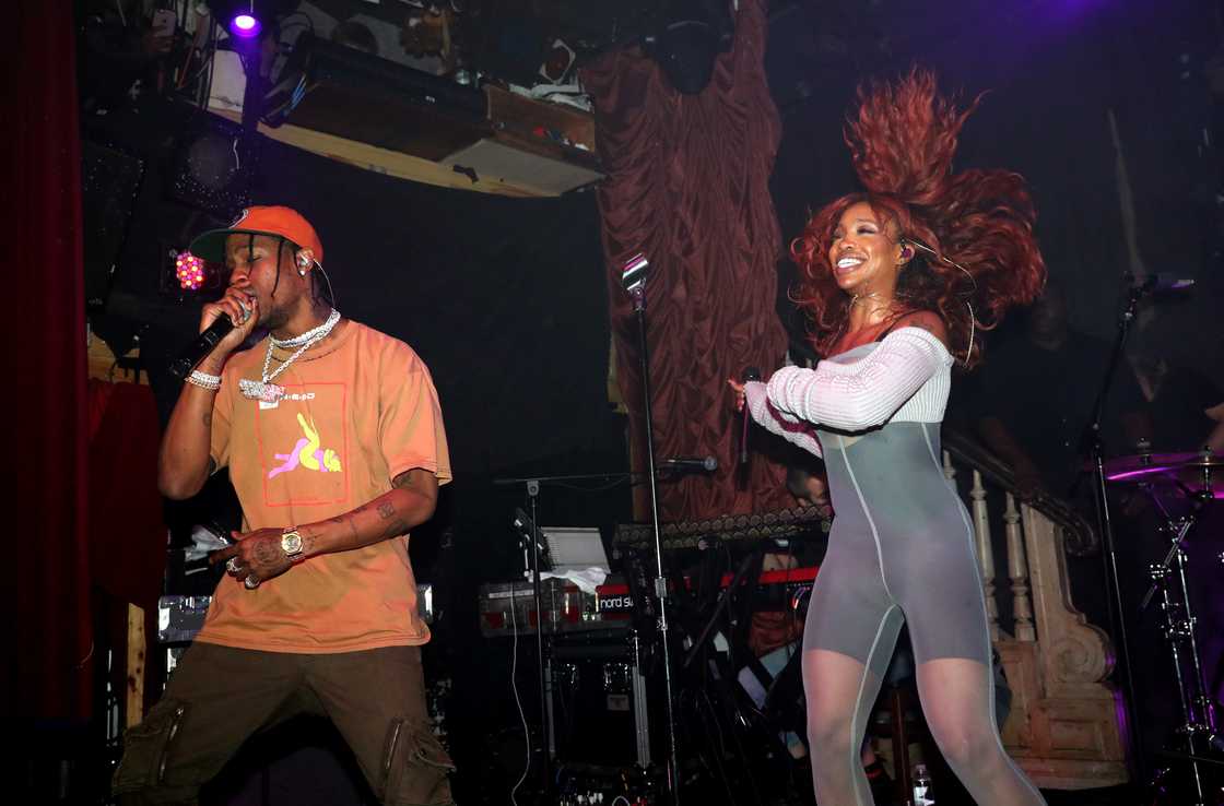 Travis Scott and SZA perform onstage