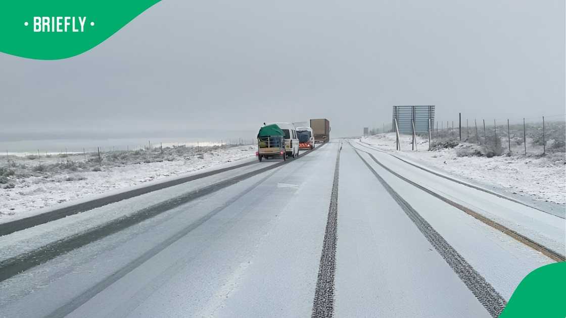 Snow in parts of South Africa. Snow in parts of South Africa.