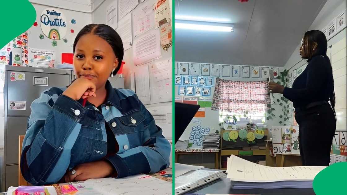A teacher impressed online users with her Afrikaans lesson. A teacher impressed online users with her Afrikaans lesson.